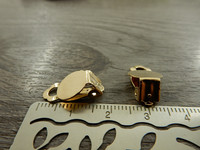 Korvakoruklipsi, 10mm, vaaleakulta, 1pari