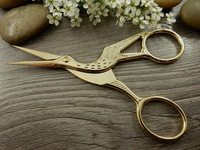Haikarasakset, 12cm, vaaleakulta, 1kpl