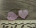 Lehtiriipus akryyli, 15x15mm, vaaleanlila, 1kpl