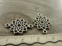 Chakrariipus sahasrara/ linkki, 20x14mm, kromi, 1kpl