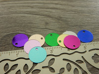 Paljetti/riipus, 10mm, mixsetti, 20kpl