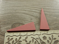 Puuriipus kartio, 40x14mm, tummaroosa, 1kpl