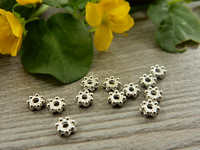 Akryylihelmi rondelli, 4mm, kromi, 50kpl