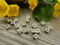 Metallihelmi rondelli, 3.5mm, kirkashopea, 20kpl