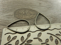 Linkki pisara, 20x15x0.7mm, umpi, gunmetal, 1kpl