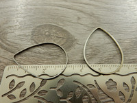 Linkki pisara, 32x23mm, umpi, gunmetal, 1kpl