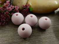 Silikonihelmi, 12mm, haaleanliila 1kpl
