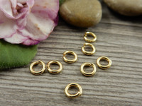 Välirengas, 5x1mm, avattava, rst vaaleakulta, 10kpl