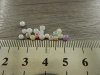 Lasihelmi helmiäinen, 3mm, mixsetti, n.250kpl