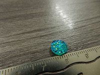 Kapussi glitter, 8mm, turkoosi, 1kpl