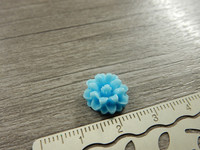 Kapussi kukka, 12mm, turkoosi, 1kpl