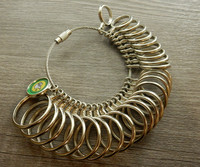 Sormusmittarenkaat, 11-22mm, kromi, 1kpl