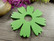 Puuriipus kukka, 48x49mm, vihreä, 1kpl