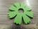 Puuriipus kukka, 48x49mm, vihreä, 1kpl