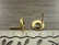 Korvakorutappi rengas+lukko kiiltävä, 10x10mm, kulta/rst, 1pari
