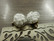 Lasipalloriipus pallot, 21x16mm, valkoinen, 1kpl