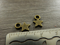 Tähtiriipus, 10x8mm, pronssi, 1kpl