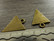 Kolmioriipus, 23x18mm, pronssi, 1kpl