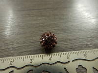 Shamballa helmi, 10mm, vaaleapinkki, 1kpl
