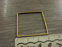 Välirengas neliö, 30x30x1mm, umpi, pronssi, 1kpl