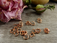 Välirengas, 3x0.6mm, avattava, rst/ ruusukulta, 10kpl