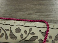 Twistketju, 3x2x0,6mm, pinkki, 1m