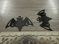 Lepakkoriipus, 27x41mm, musta, 1kpl