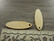 Puuriipus ovaali, 36x12mm, ruskea, 1kpl