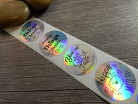 Mix setti tarroja, 25mm, hologrammi, 10kpl