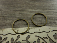 Linkki ympyrä, 16x0.7mm, umpi, pronssi, 10kpl
