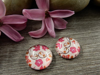 Kapussi kukat, 12mm, pinkki, 1kpl
