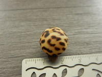 Silikonihelmi eläinkuvio, 15mm, ruskea, 1kpl