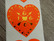 Happy Valentine´s day tarra, 38mm, punainen/kulta, 10kpl