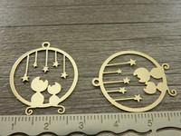 Kissatriipus, 26x22mm, vaaleakulta, 1kpl