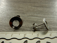Korvakorutappi rengas+ lukko, 10x10mm, rst, 1pari
