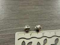 Metallihelmi bicoine, 5x4.5mm, kromi, 20kpl