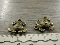 Koirariipus, 16x15mm, pronssi, 1kpl