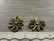Kukkariipus/linkki, 16x13mm, pronssi, 1kpl