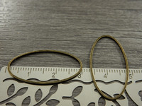 Linkki ovaali, 30x16x1mm, umpi, pronssi, 1kpl