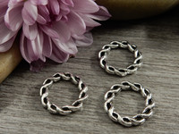 Linkki ympyrä, 15x2mm, umpi, kromi, 10kpl