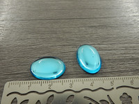Kapussi jalokivi, 13x18mm, turkoosi, 1kpl