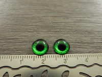 Kapussi silmä, 8mm, tummanvihreä, 1kpl