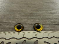 Kapussi silmä, 8mm, keltainen, 1kpl