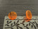 Korvakorutappi ympyrä, 14mm, oranssi, 1pari
