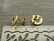 Korvakorutappi rengas+lukko matta, 10x10mm, kulta/rst, 1pari
