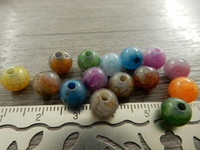 Akryylihelmi särö, 8mm, mix setti, 20kpl
