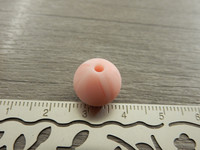 Silikonihelmi marmori, 12mm, vaaleanpunainen, 1kpl