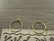 Korvakorurengas, 15x0.7mm, vaaleakulta/rst, 1pari