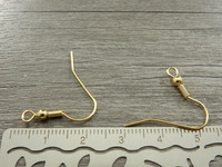 Korvakorukoukku, 19x23mm, rst/kulta, 10 paria