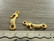 Merihevonenriipus, 23x8mm, kulta, 1kpl